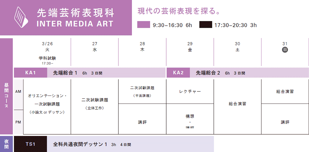 2019春季講習会先端芸術表現科