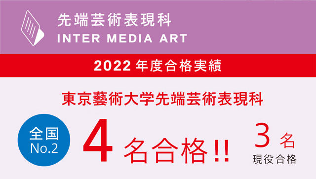 2022年度先端芸術表現科合格実績