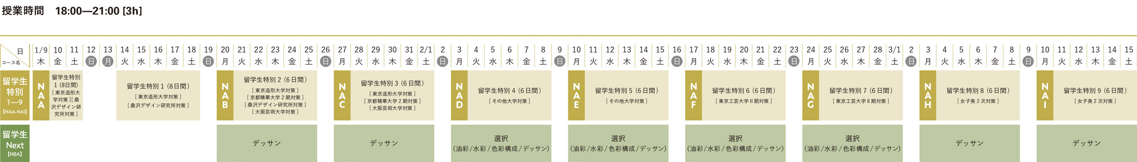 2025年1月‐3月講座　外国人留学生帰国生｜すいどーばた美術学院