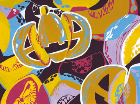 外国人科参考作品 色彩構成モチーフ(B3)