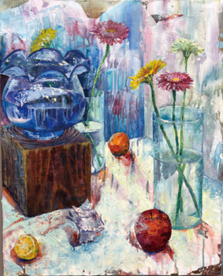 外国人科参考作品　油彩(F15)